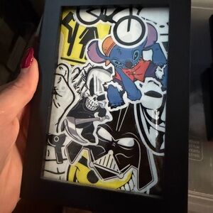 Framed Art with Colorful Characters